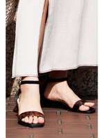 ローウェッジサンダル/ブラック(010)