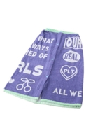 ロゴ入りラップタオル/ロイヤルパープル(082)