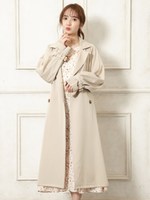ロングトレンチコート/ベージュ