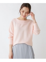 ワイドリブドルマンニットプルオーバー/ベージュ(052)