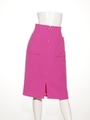 ワッフルドビー両ポケタイトスカート/ピンクボルドー