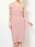 ワンショルダーワンピース/PNK