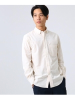 細コーデュロイボタンダウンシャツ/オフホワイト(003)