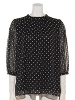 前後2wayブラウス/特殊ブラック