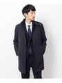 断熱中綿ライナー付きスタンドカラーコート/ネイビー(093)