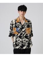 百虎開襟シャツ/ブラック(419)