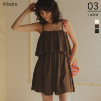 レイヤードデザインオールインワン/ワンピース水着