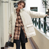 スタンドカラー中綿ブルゾン