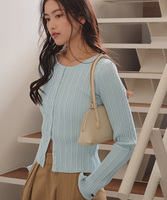 UVケアリングドットニットカーディガン