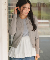 カップ付きバルーンペプラムトップス