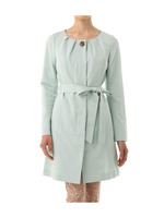 ノーカラースプリングコート