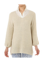 ラグランスリーブVネックニット