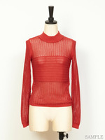 メッシュタートルニット