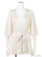 シルキーコットンガウン