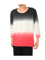 gradation 3/4 u neck tee