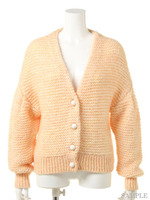 モヘアショートカーディガン