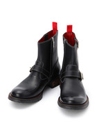 レザーショートエンジニアブーツ