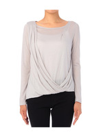 [L]天竺カシュクールカットソー