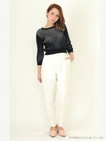 ジャガードタックパンツ