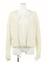 ジャケット風ニットカーデアンサンブル