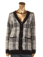 【アウトレット特別価格】チェックブラッシュドカーデ