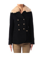 ラビットファー付きブルゾン