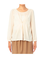 タックジョーゼットブラウス