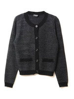 ツイードニットカーディガン