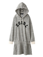 BORDER LIGHT-SWEAT DRESS