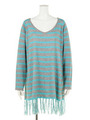 BORDER　KNIT　TUNIC