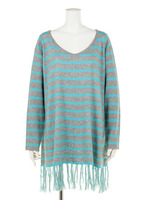 BORDER　KNIT　TUNIC