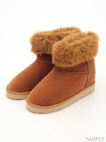 ファーショートブーツ