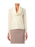 メタリックチェックプルオーバニット