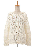 ザックリニットカーデ