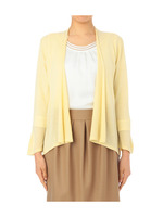 シフォン切り替えドレープカーディガン