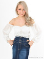 ビショップスリーブシフォンTOPS