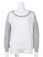 【Planet blue world】切替ニットプルオーバー