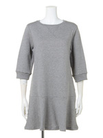 VINTAGE SWEAT ぺプラムミニワンピース