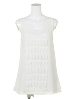 WAVEシフォンノースリTOP