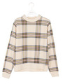 チェック柄プリントスエット