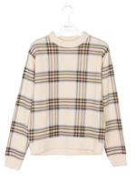 チェック柄プリントスエット