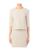 ツイード調ブラウス