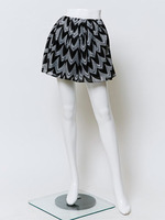 トライバル柄パフSK