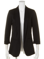 無地／ストライプショールカラージャケット