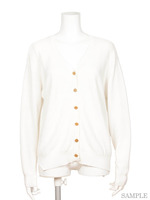 COTTON FINE KNIT CARDIGAN