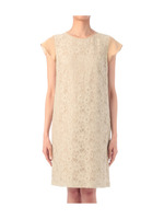 [L]レース切り替えサックワンピース