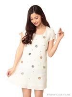 【NET限定】ジュエル半袖ワンピース