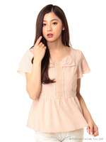 ギンガム前リボンP/O