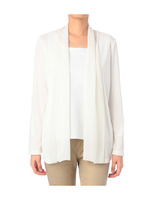 シフォン切り替えカーディガン