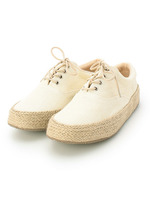 ジュート厚底レースアップシューズ